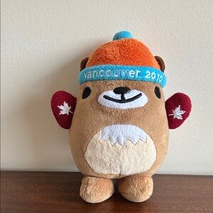 Muk Muk Stuffed Bear with Orange Hat and Red Mittens